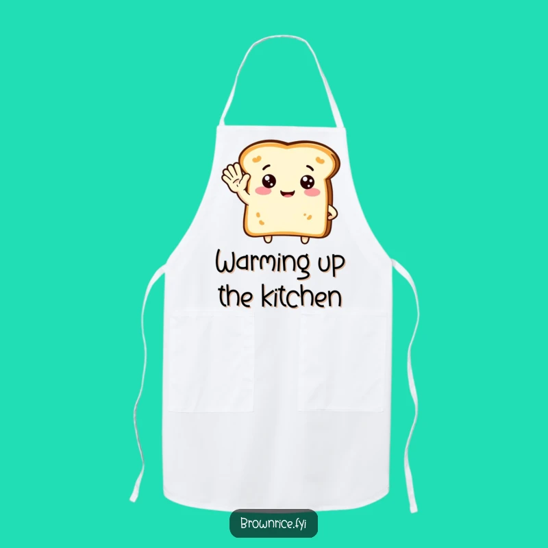 Funny Toast Wave Apron: Cook with Friendly Cheer