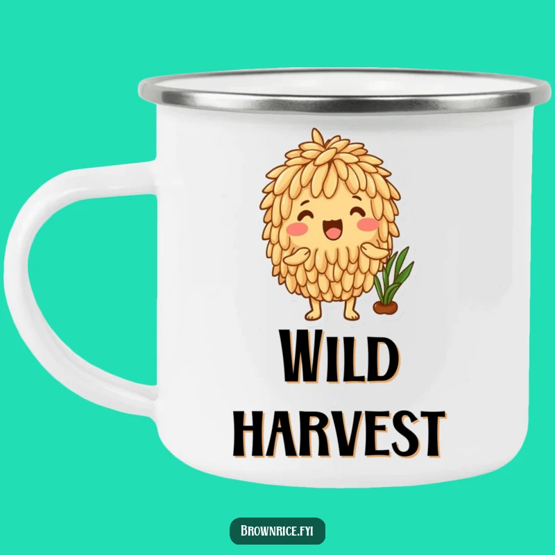 Adventure Funny Brown Rice Harvest Camp Mug - Outdoor Bounty Gift