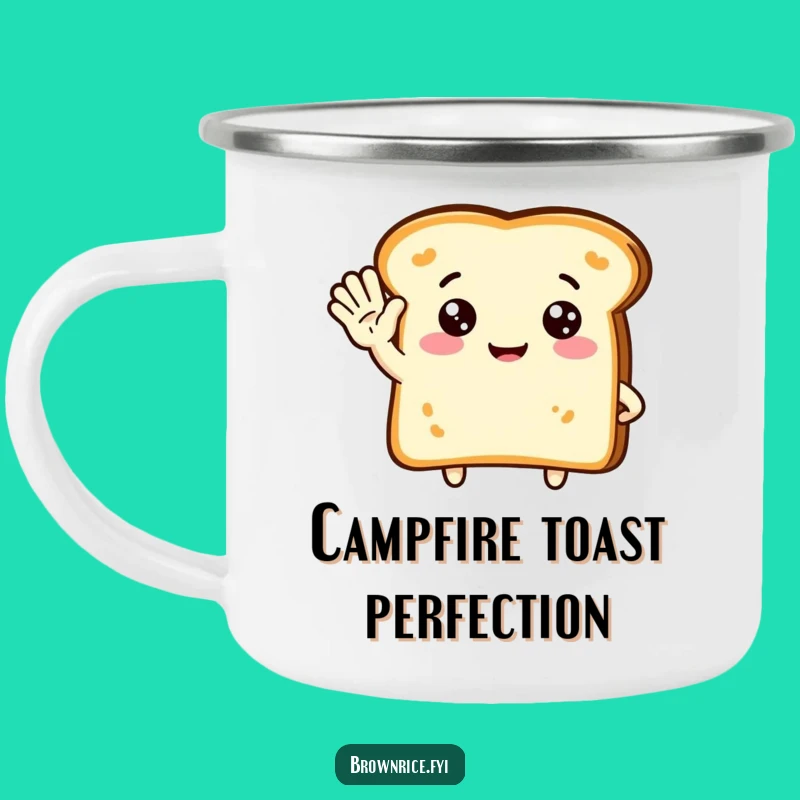 Funny Toast Wave Camping Mug: Your Welcoming Campfire Companion