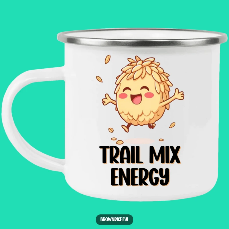 Funny Brown Rice Campfire Mug: Energy for Adventures