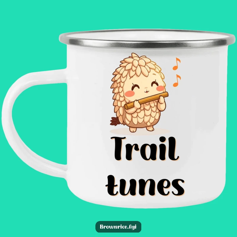 Adventure Funny Brown Rice Flute Camp Mug - Outdoor Musical Gift