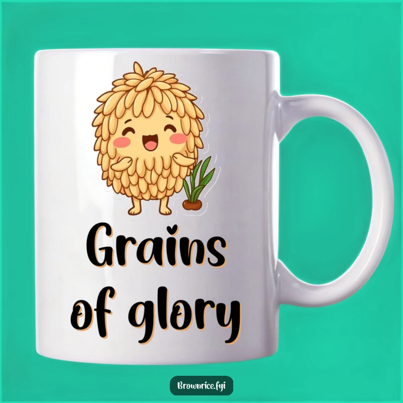 Funny Brown Rice Harvest Joy Mug - Celebrate Your Bounty Gift