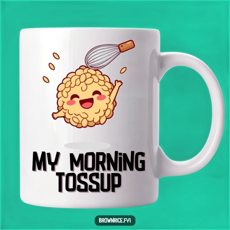 Funny Brown Rice Toss Mug: Whisked Away to Laughter, Perfect Funny Gift!