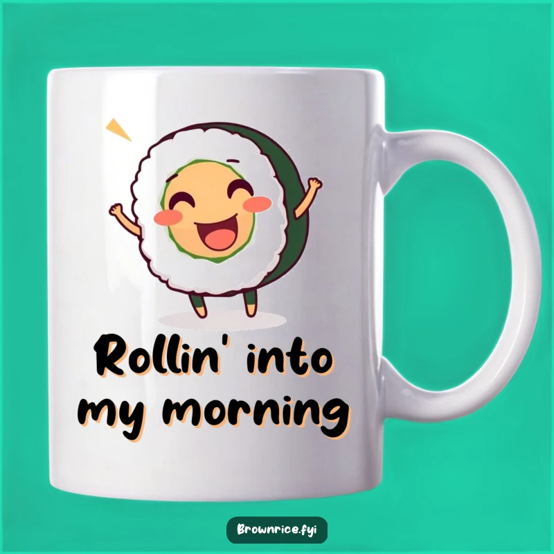 Funny Sushi Roll Wiggle Mug: Hilarious Gift for Foodie Friends