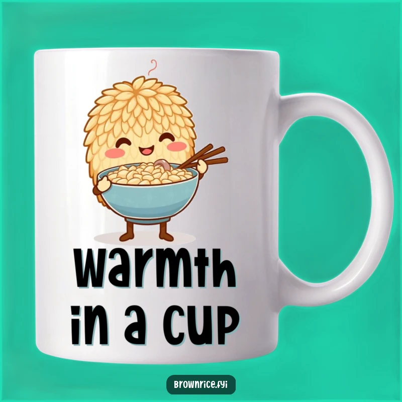 Funny Caring Rice Grain Offering Mug: Heartwarming Gift for Cooks