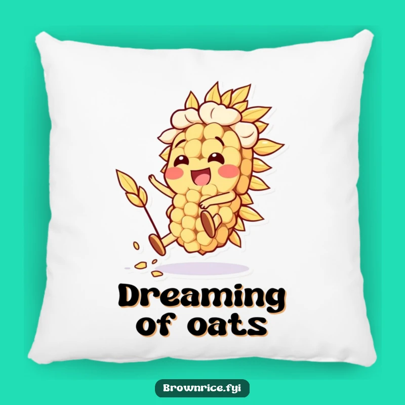 Funny Oat Grain Pillow: Silly Stunt for Cozy Comfort, a Whimsical Funny Gift