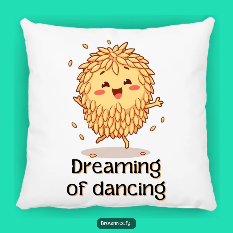 Funny Brown Rice Jig Pillow: Snuggle Up with Bouncing Carb Comfort
