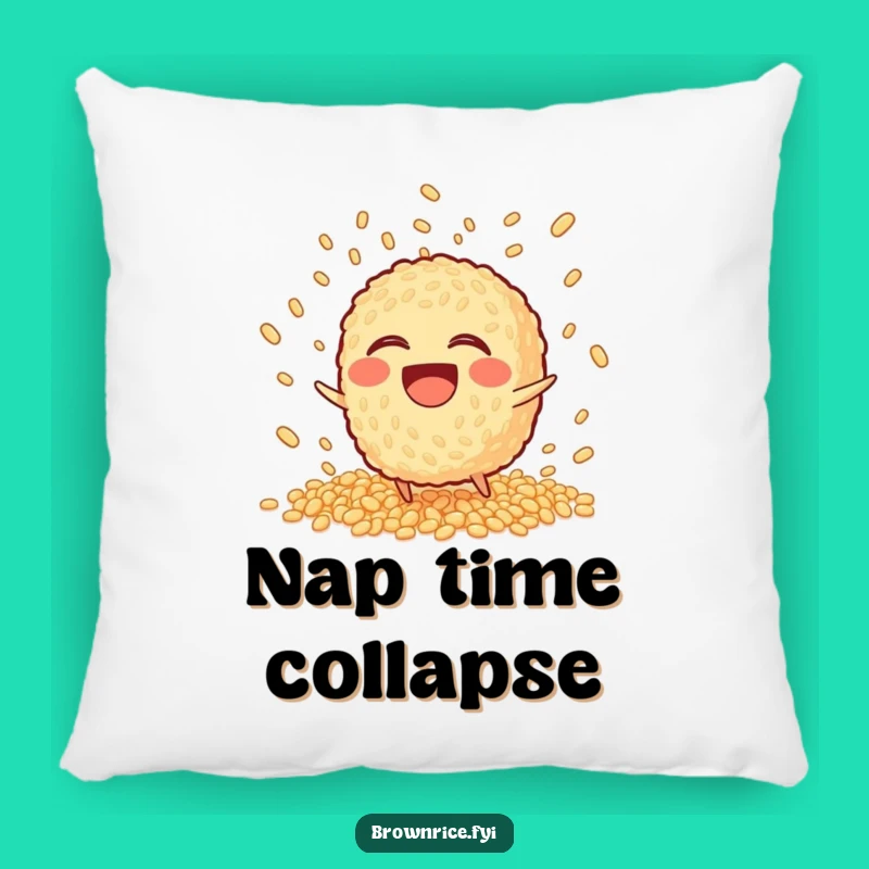 Funny Tripping Brown Rice Pillow: Cozy Comfort for Comedic Falls