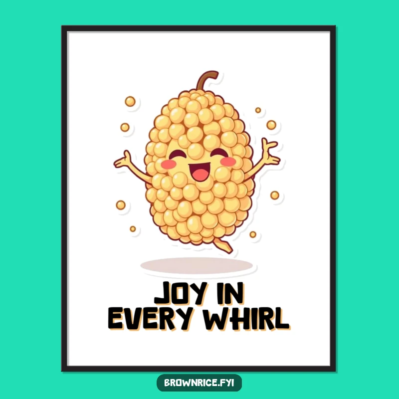 Funny Quinoa Spin Digital Print: Instant Healthy Energy for Walls