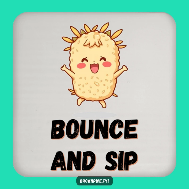 Funny Rice Coasters, a Hilarious Set for Foodie Tables