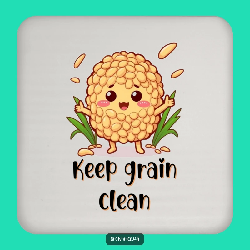 Funny Brown Rice Juggler Coasters: Protect Surfaces with Playful Charm!