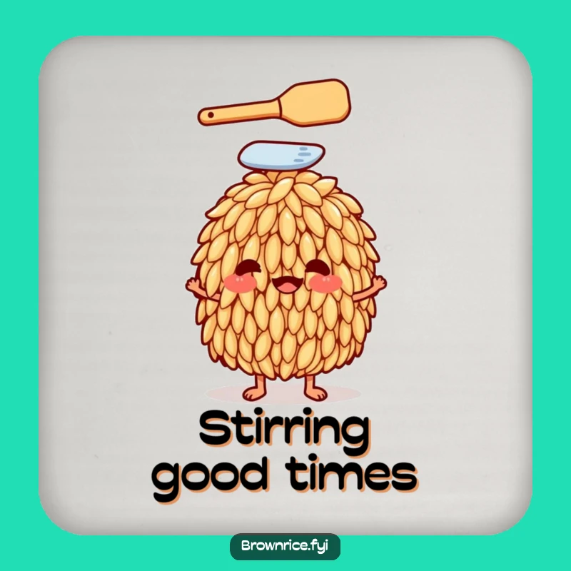 Funny Rice Grain Chef Coaster: Protect Surfaces with Culinary Charm