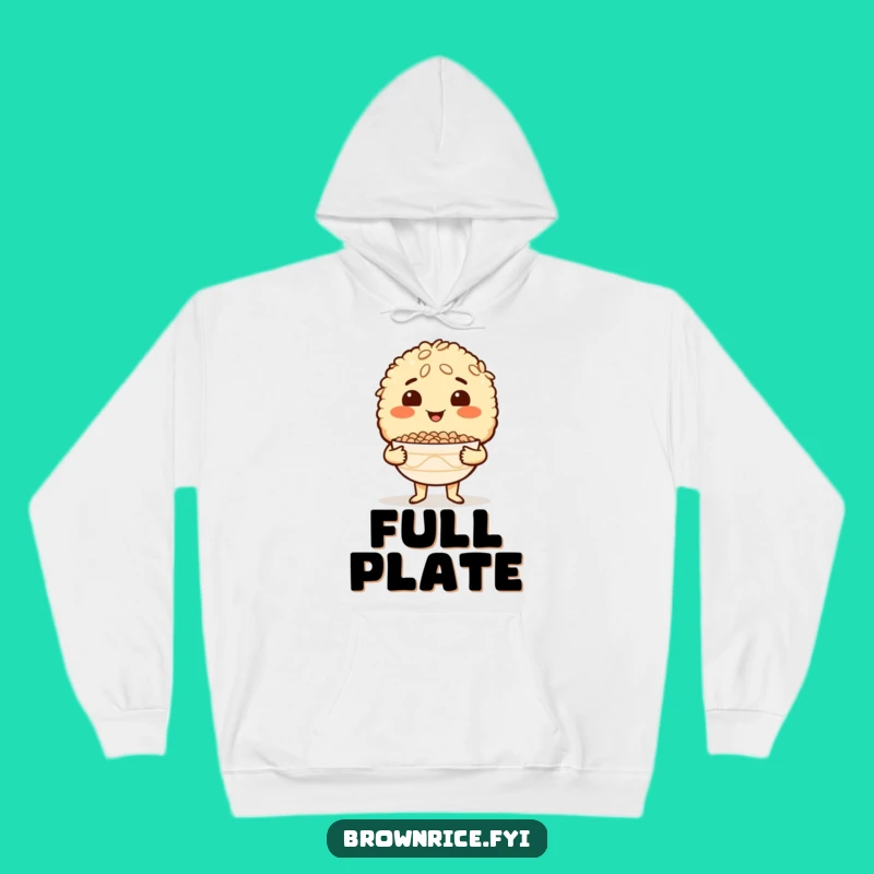 Cozy Funny Brown Rice Proud Cook Hoodie - Warm Culinary Pride Gift