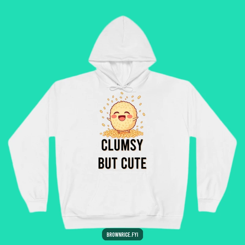 Cozy Funny Tripping Brown Rice Hoodie: Warmth for Your Comedic Mishaps