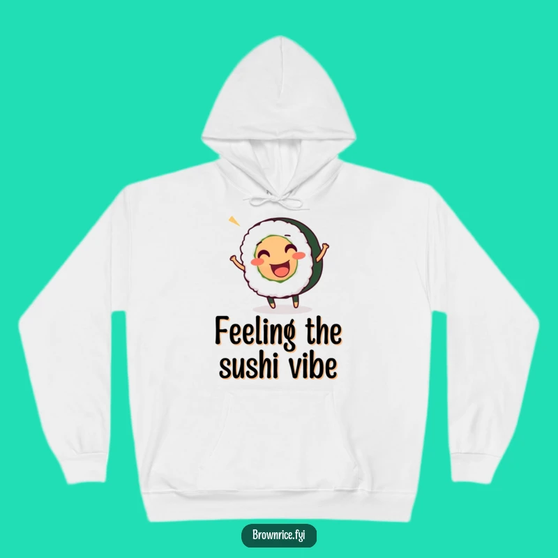 Funny Sushi Roll Wiggle Hoodie: Cozy Up with Culinary Comedy