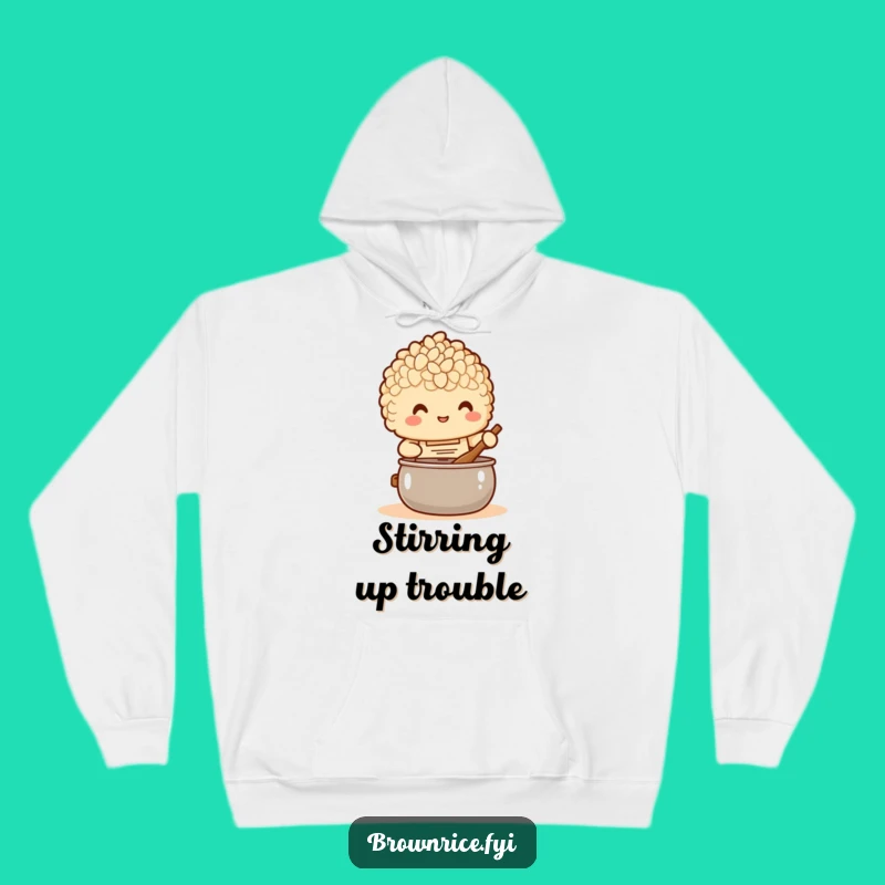 Funny Chef Brown Rice Hoodie: Cozy culinary vibes, perfect funny gift!