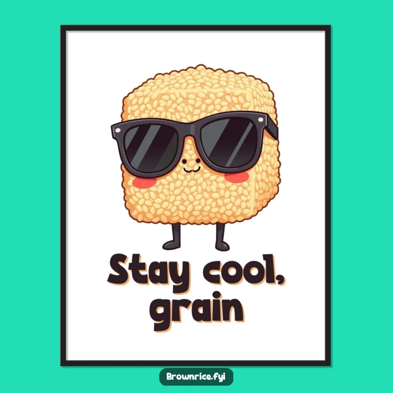 Free Printable Wall Art: Cool Rice Block, Hip Downloadable Decor