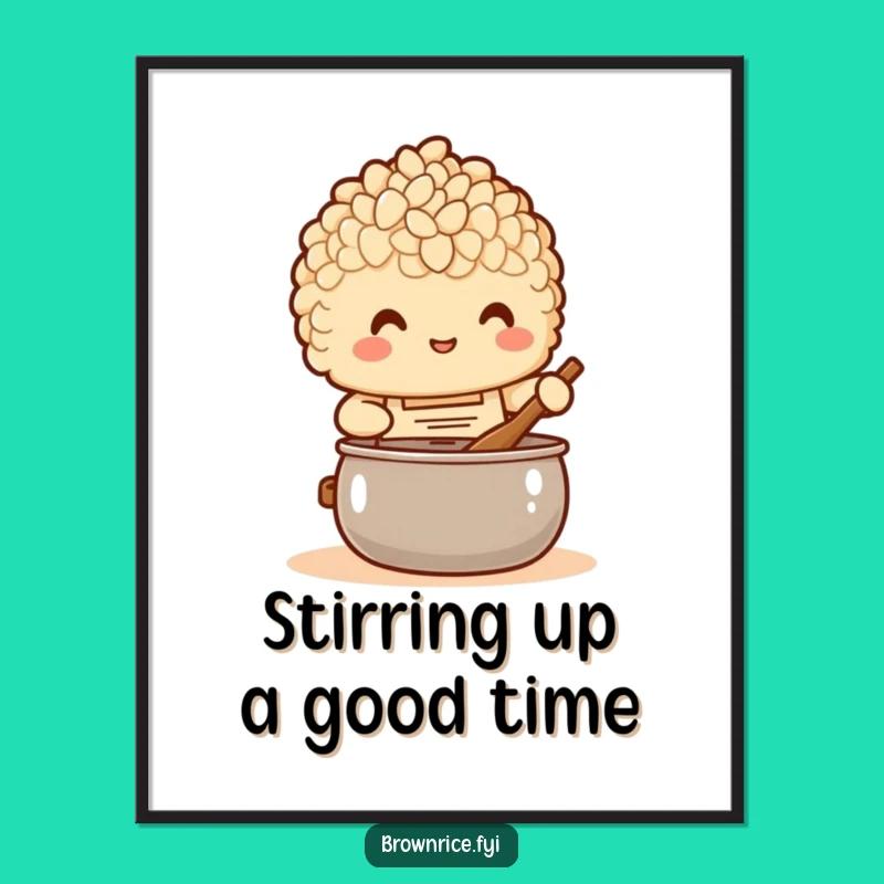 Funny Free Printable Wall Art: Chef Rice Pal Decor - Kitchen Downloadable Gift