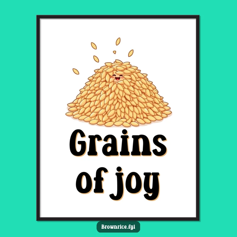Free Printable Wall Art: Giggling Rice Pile, Whimsical Downloadable Decor