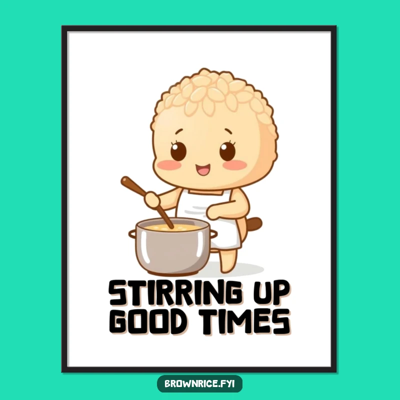 Free Printable Wall Art: Chef Rice Pal, Whimsical Downloadable Decor