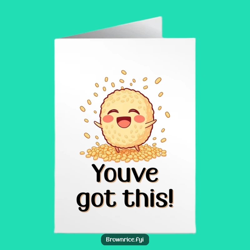 Free Printable Congrats Card: Tripping Brown Rice, Humorous Downloadable for Epic Moments