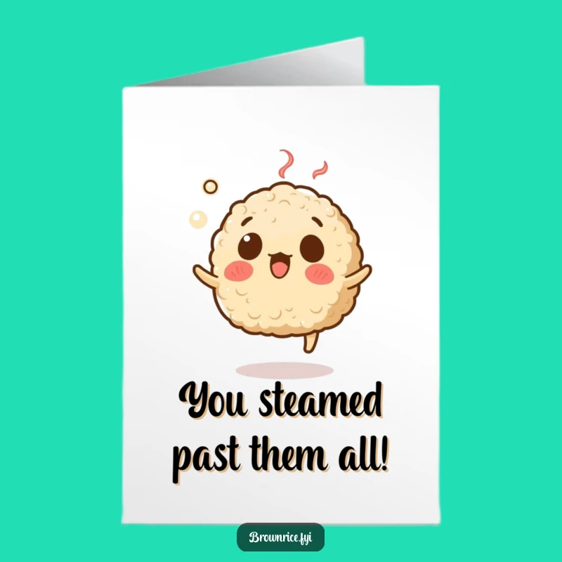 Free Printable Surprised Rice Congrats Card - Levitation Humor Downloadable Gift