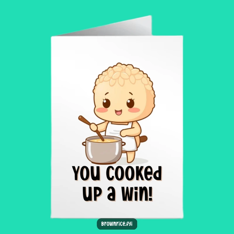 Free Printable Congrats Card: Chef Rice Pal, a Flavorful Downloadable Gift