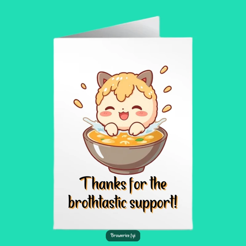 Free Printable Thank You Card: Splashing Rice, Grateful Fun