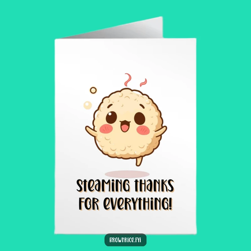 Funny Free Printable Thank You Rice Card - Surprised Levitation Downloadable Gift