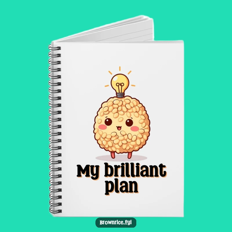 Funny Brown Rice Idea Journal - Capture Your Brilliant Thoughts Gift