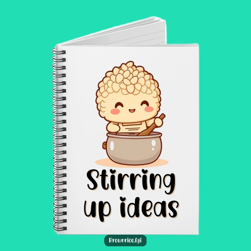 Funny Chef Brown Rice Notebook: Jot down recipes, ideal funny gift!