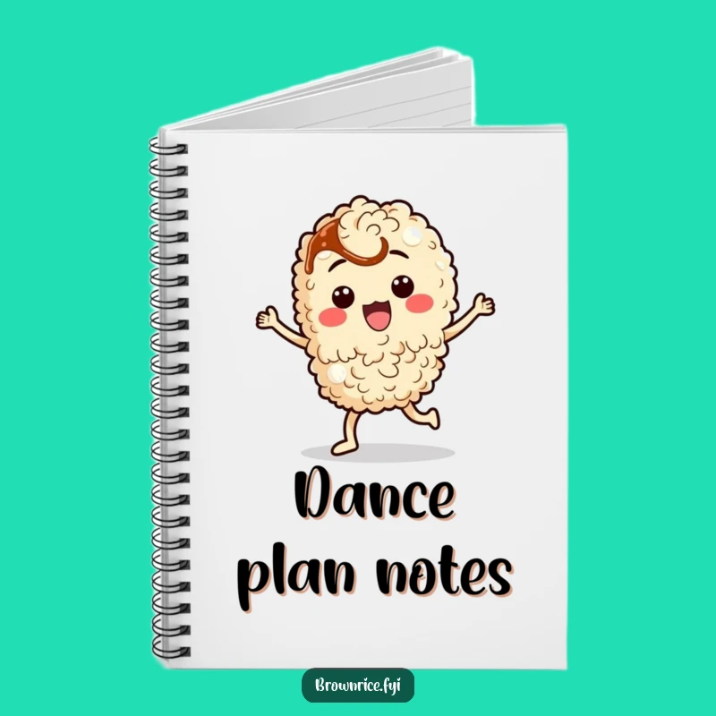 Funny Dancing Rice Notebook: Journal Soy Sauce Grain Character Gift