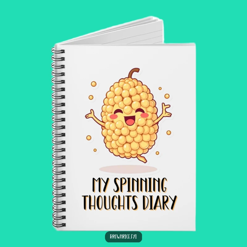 Funny Quinoa Spin Notebook: Jot Down Healthy Ideas