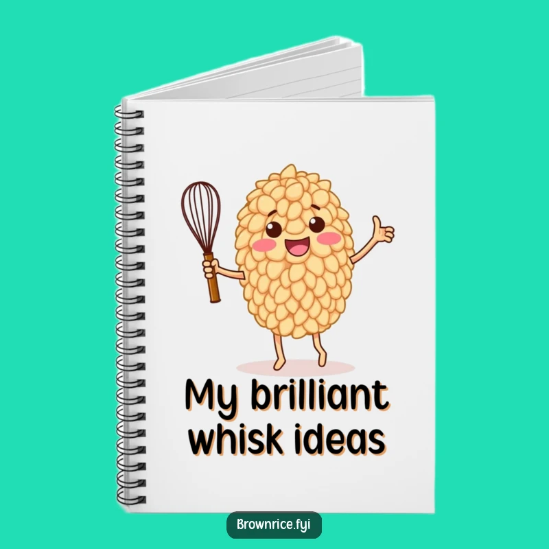 Funny Rice Grain Victory Dance Notebook: Jot Down Recipes with Joy