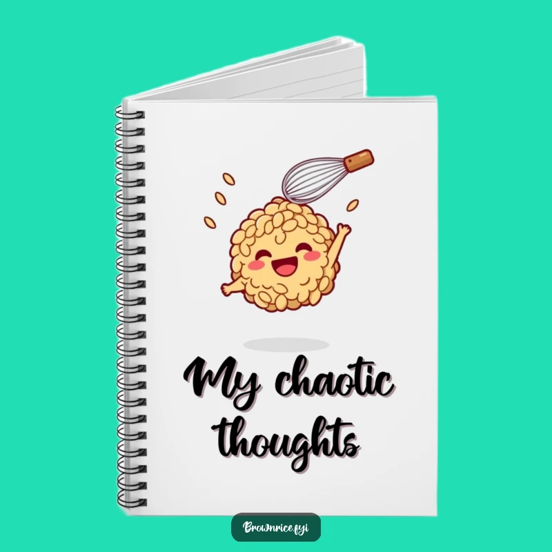 Funny Brown Rice Whisk Toss Notebook: Jot down laughs, ideal funny gift!