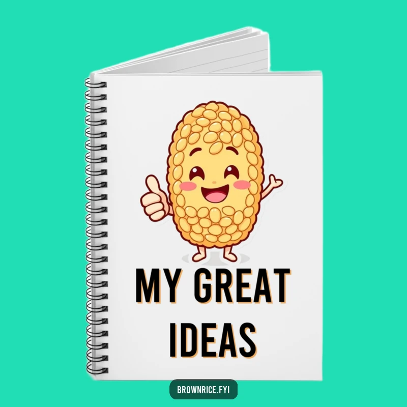 Funny Jolly Rice Grain Notebook: Thumbs-Up for Great Ideas