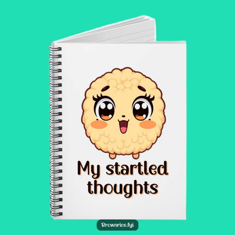 Funny Brown Rice Surprise Notebook: Jot Down Ideas with Wide-Eyed Wonder!