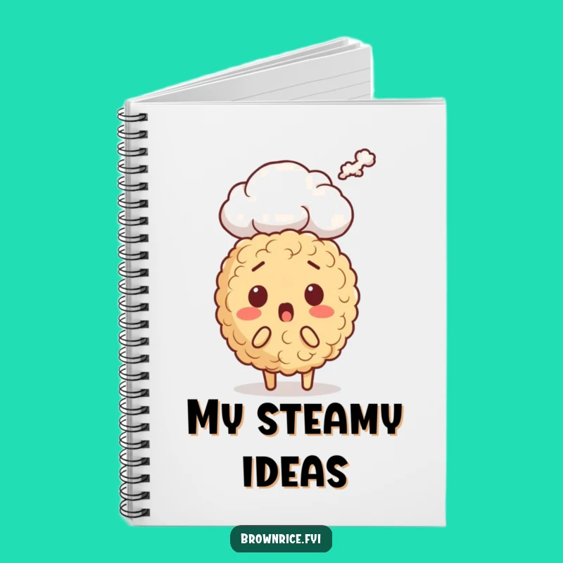 Funny Brown Rice Surprise Notebook: Steaming Character Journal, Perfect Gift for Surprised Ideas
