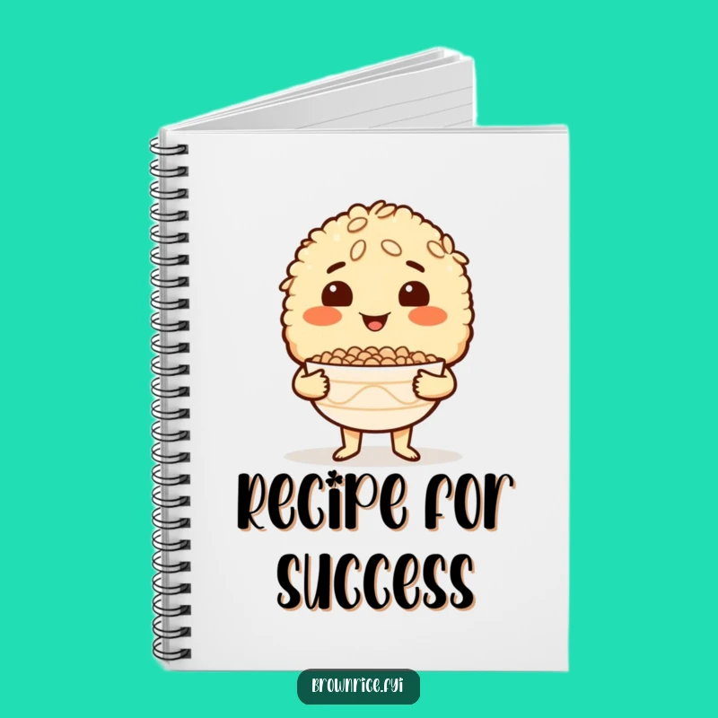 Funny Brown Rice Recipe Journal - Proud Chef's Notebook Gift
