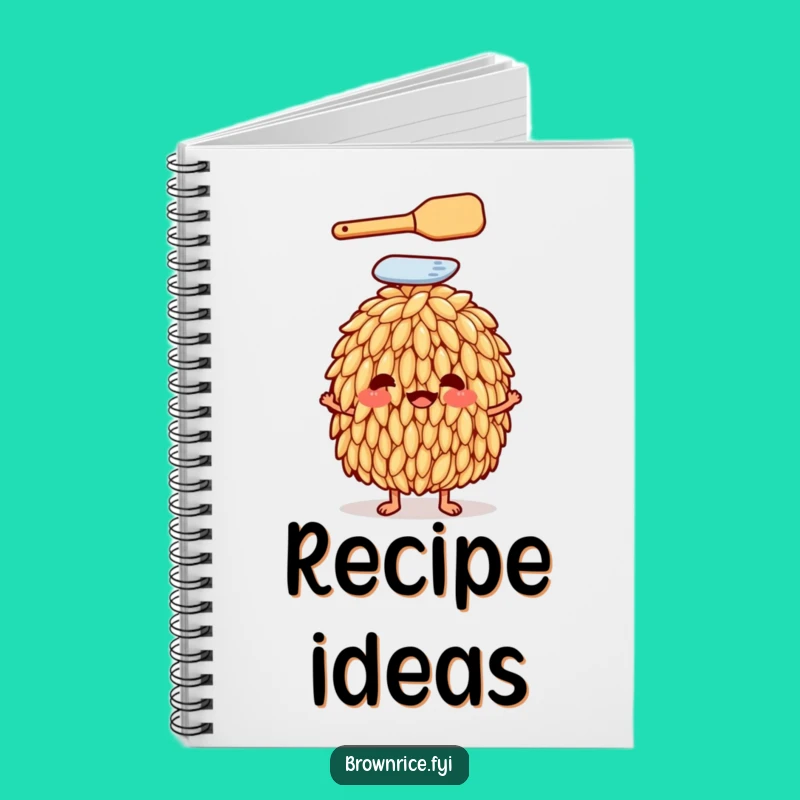 Funny Rice Grain Chef Notebook: Jot Down Your Culinary Ideas