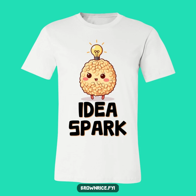 Funny Brown Rice Eureka Moment T-Shirt - Wear Your Smart Ideas