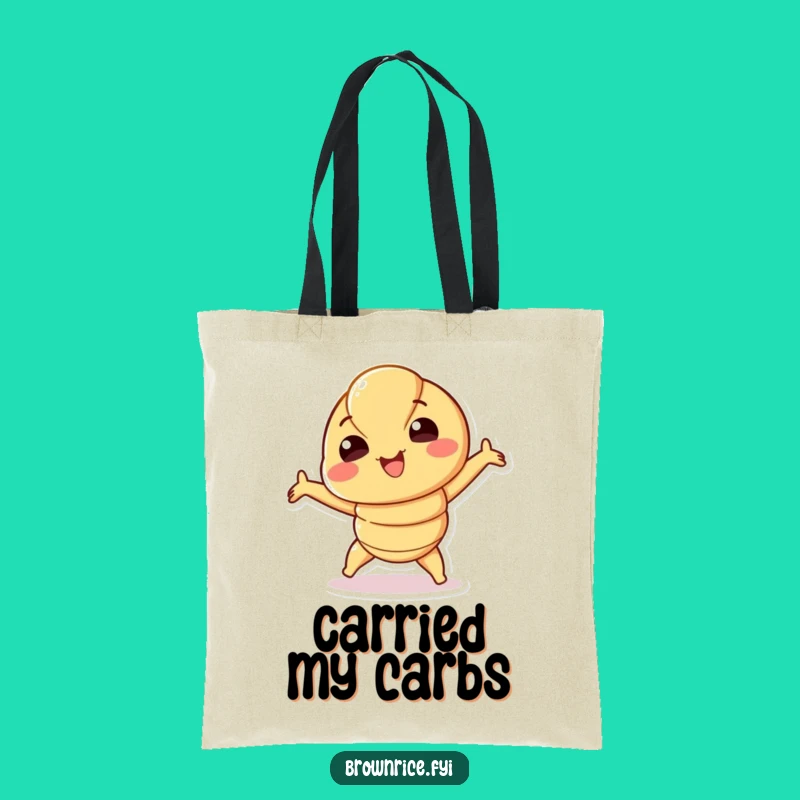 Funny Croissant Tote Bag: Playful Stretch for Your Errands, a Hilarious Funny Gift