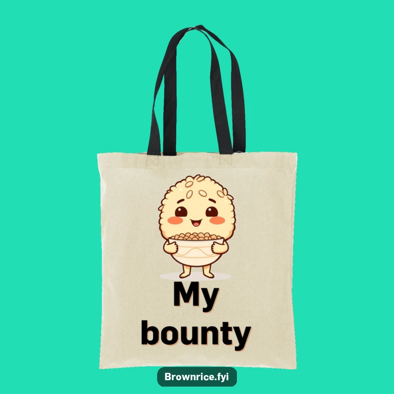 Funny Brown Rice Grocery Tote - Carry Your Culinary Pride Bag