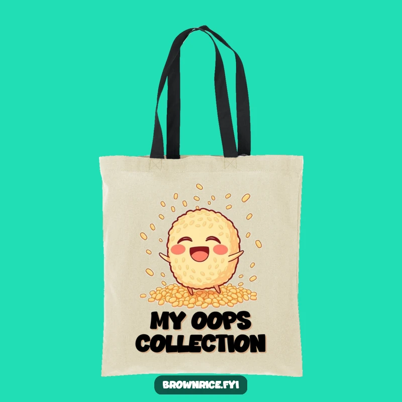 Funny Tripping Brown Rice Tote Bag: Carry Your Laughs (and Maybe Some Spills)